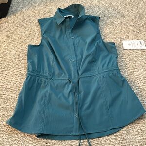 Athleta Levitate Poplin Tank L